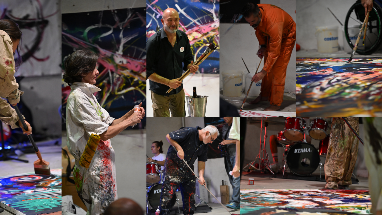 Happening artistique participatif Journée du Patrimoine 2025 Béziers Atelier des 5 Sens Passionnisme art collaboratif